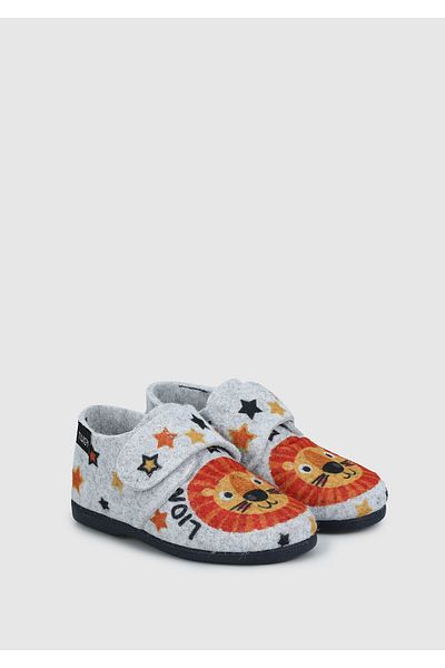 Twigy Boy's Gray House Slippers