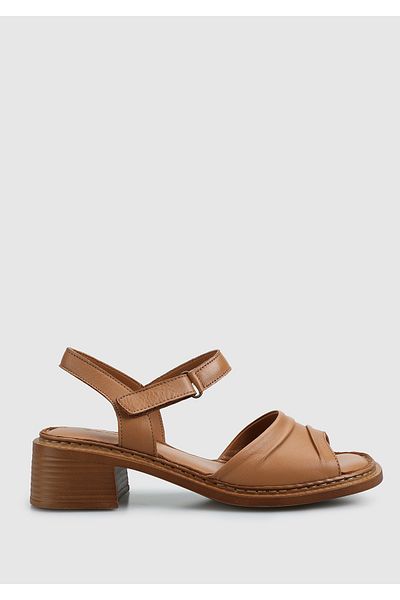 Eclipse Tan Leather Women's Heeled Sandals