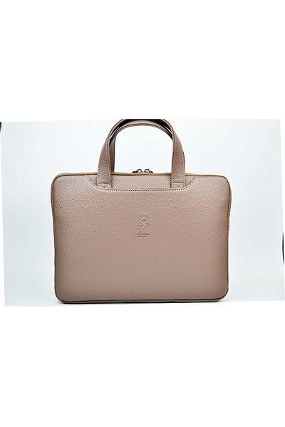 en deri Geanta Macbook pentru laptop de 12-14 inchi de culoare crem