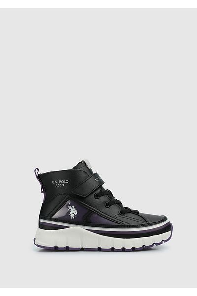 U.S. Polo Assn. SUA POLO FETE PANTOFI SPORT MID-BETIC CU TALPA ÎNALTĂ 885733 KELTES HI BLACK-PURPLE