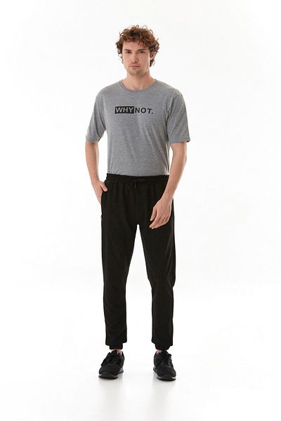 Fulla Moda Παντελόνι Jogger με ελαστική μέση και τσέπη με φερμουάρ
