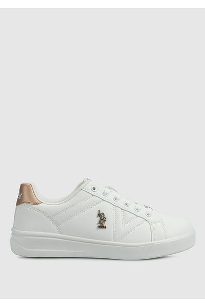 U.S. Polo Assn. Exxy White Γυναικείο Sneaker - Άνετο Σχέδιο