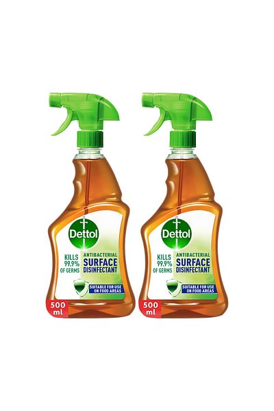 Dettol Surface Disinfectant Spray, 500ml x 2