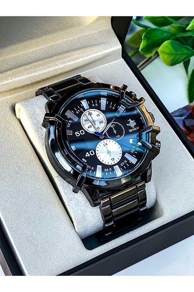 S.POLO New Season Square Model Silver Color Men's Wristwatch with Bracelet Gift Father's Day Gift