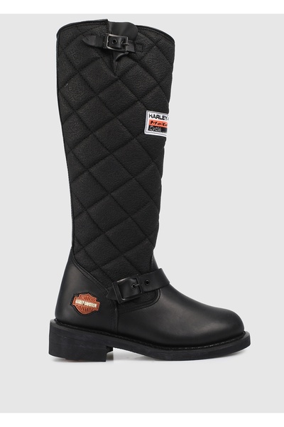 Harley Davidson Laconia Hi 646 Μαύρες γυναικείες δερμάτινες μπότες 025G100078