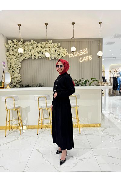 FUAT GÜRSEN Rochie cu bretele jacquard