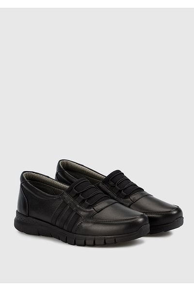 Eclipse Leather Black Women's Shoes
