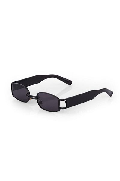 G Sport POLO Women's Black Retro Minimal Vintage Sunglasses Rectangle-Vintage