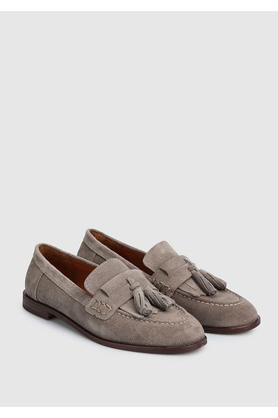 Provoq Gray Leather Women's Shoes