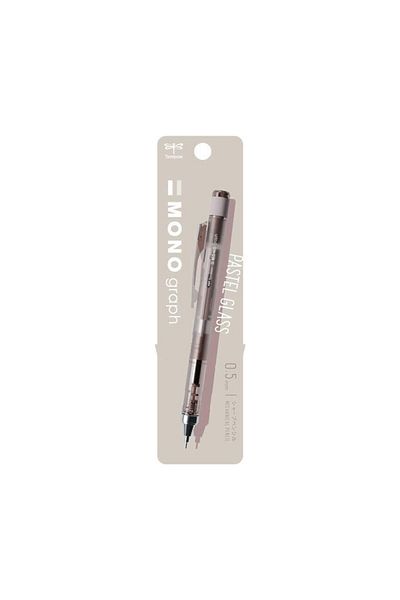 Tombow Mono Graph Pastel Glass Color 0.5mm Mechanical Pencil Soft Mocha / Dpa-149B