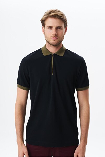 Arma Ανδρικό μπλουζάκι με μαύρη κανονική εφαρμογή Basic 100% βαμβακερό πικέ μ...