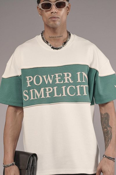 king brich Μπλουζάκι Unisex Oversize με λαιμόκοψη και λεπτομέρεια από σωλήνωση