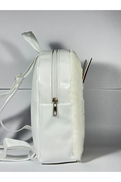 MEYL ÇANTA Plush Rabbit Patterned Children's Backpack |   Cute Girl's Bag for Kindergarten and Nursery