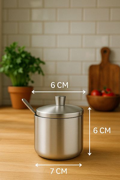 FİTHOME Large Size Cafe Restaurant Restaurant Home Type Stainless Steel Spice Rack