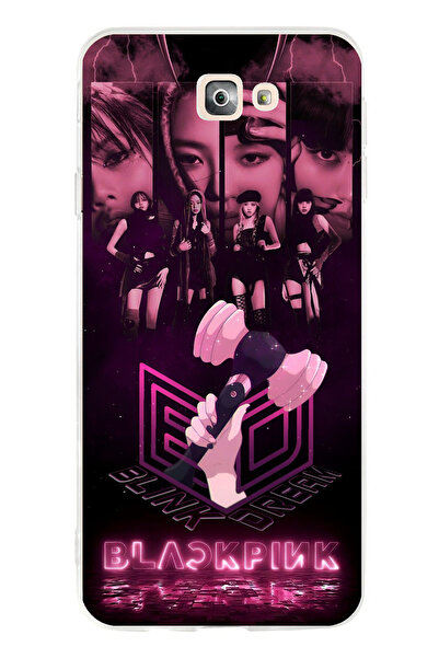 TechTree Samsung Galaxy J7 Prime Uyumlu Blackpink Poster Şeffaf Silikon Kılıf