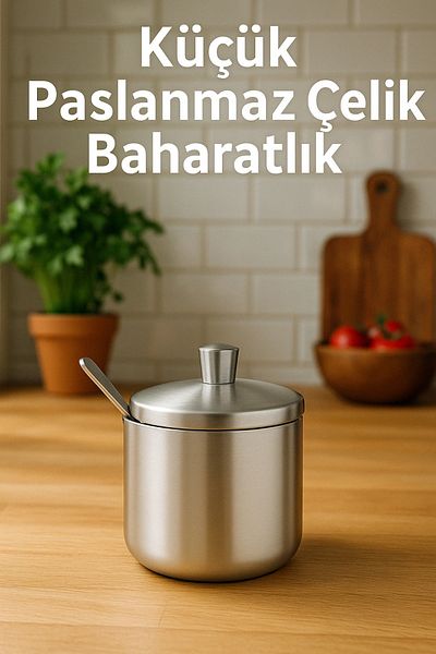 FİTHOME Small Size Cafe Restaurant Restaurant Home Type Stainless Steel Spice Rack