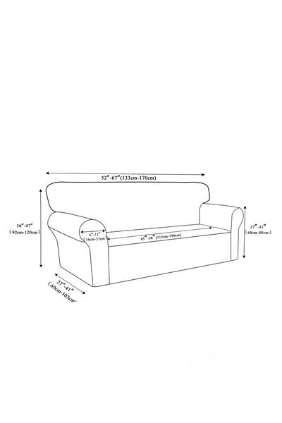 intil 2 Seater Jacquard Medium Size Sofa Cover and Sofa Bed Couch Cover - 1Pc Product Price