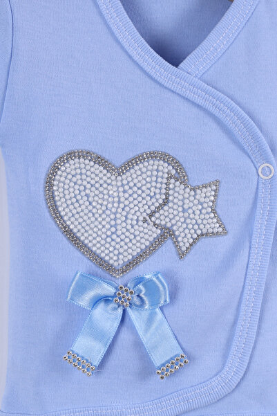 Baby Maa Yenidoğan 10'lu Unisex Hastane Çıkışı Seti Kutulu Taşlı Kalp 01026