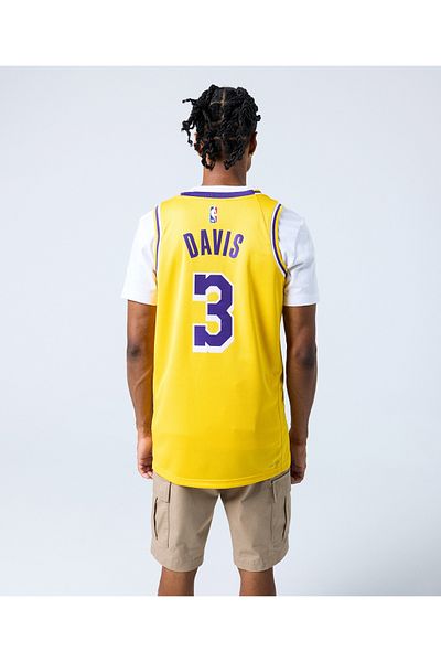 Nike قميص كرة السلة لوس أنجلوس ليكرز Dri-Fit NBA للرجال أنتوني ديفيس