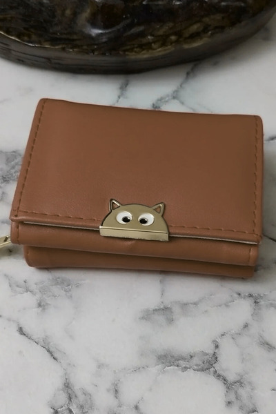 themoiss محفظة نسائية صغيرة الحجم بتفاصيل قطة