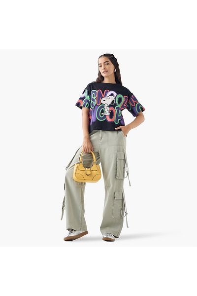 SP Characters Snoopy Dog Print Boxy T-shirt
