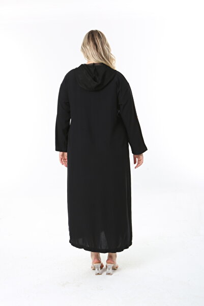 XL Modam ΓΥΝΑΙΚΕΙΟ ΛΙΝΟ ΔΙΧΤΥ ΤΣΕΠΗ ΜΕ ΚΟΥΚΟΥΛΑ ΛΕΠΤΟΜΕΡΗ ΜΑΥΡΟ ΦΟΡΕΜΑ ΜΕΓΕΘΟΣ