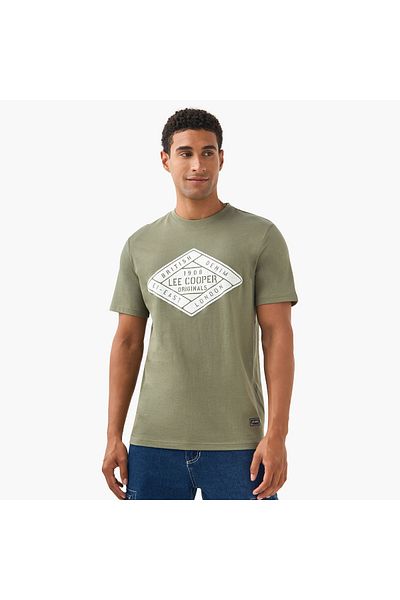 Lee Cooper Lee Cooper Logo Detail Crew Neck T-shirt
