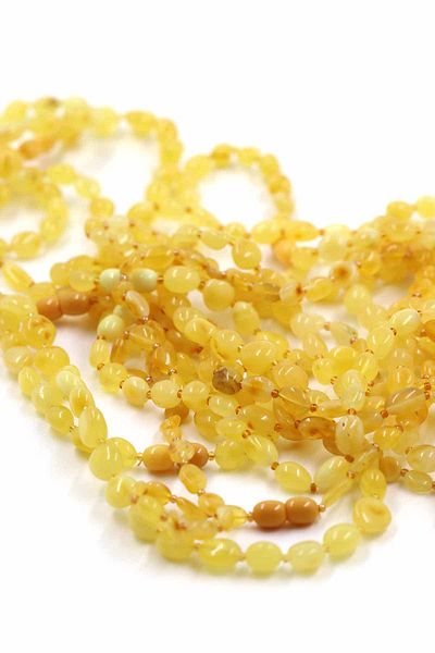 SAURACHI Certified Yellow Adult Necklace 8-11Gr Natural Stone Drop Amber