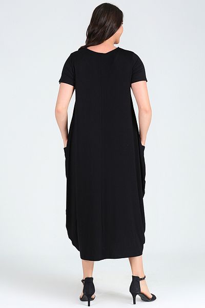 Curvy Trend Κοντομάνικο φόρεμα Boho Crescent με στάμπα Jumbo