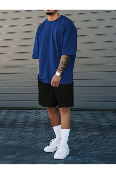 puolikuu Ανδρική φόρμα Oversize Σετ-Σορτς Μονόχρωμη Φόρμα-Σορτς