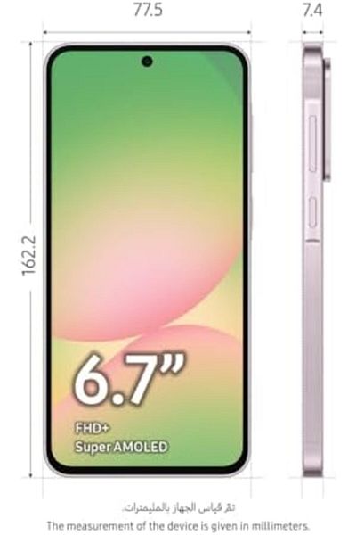 Samsung Galaxy A56 5G, Android Smartphone, 256GB Storage, 12GB RAM, Awesome Pink, 6x OS Upgrades, La