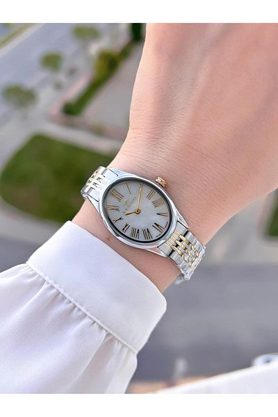 FERRO Women's Col Watch + Bracelet 2 Years Warranty Italian Design Ore Cord Oval Case