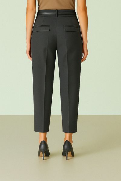 Modamorfo Belted Double Pocket Trousers with Smoked Model