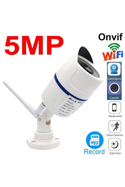 JIENUO 3.6mm European regulations 5MP Standard 5MP IP Camera Wifi Outdoor Waterproof Security Surveillance