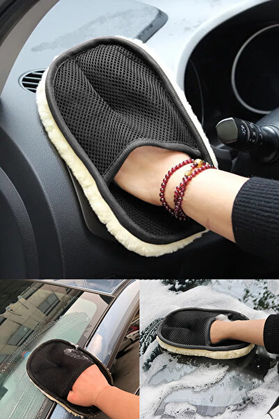 Manosta Ultra-Yumuşak Araba Temizleme Eldiveni - Cila Eldiveni - Oto Bakım Te...