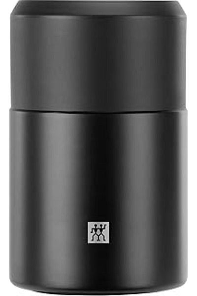 Mu Art Borcan termo pentru alimente, oțel inoxidabil, negru, 700 ml