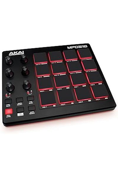 Mu Art Akai Professional Mpd218 - USB Midi Pad Controller and Drum Machine, Mpc Pads, Assignable Button