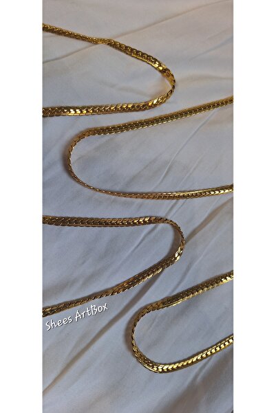 Tasarım Çelik Basic Zincir Kolye Bileklik Seti