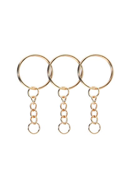 Choice 25 مم × 50 قطعة KC Gold 01 50 قطعة/الوحدة سلسلة مفاتيح دائرية مقسمة مع...