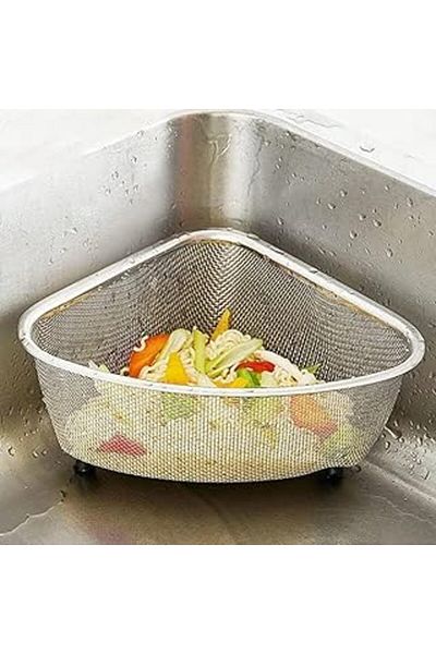 Mu Art Stainless Steel Pedestal Sink Garbage Strainer 18X13X10 cm |   Stainless Steel Pedestal Sink Garbage Strainer -