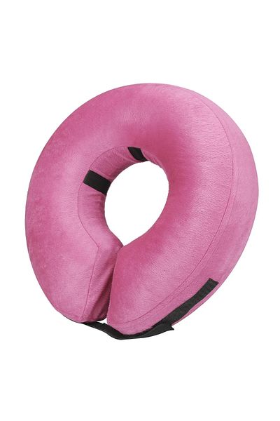 Choice M Pink Dog Cones After Surgery, Protective Inflatable Dog Collar Pet Recovery Collar Soft Pet Cone F