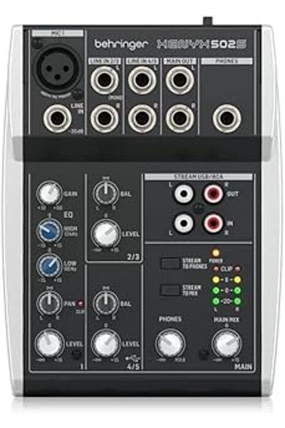 Mu Art Behringer Xenyx 502S 5-Channel Analog Streaming Mixer