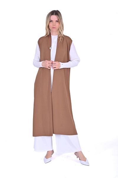 Invee Invee 6136 Knitwear Vest - Brown