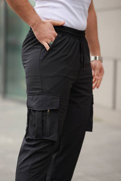 YUNED Men's Comfortable Fit Colombian Fabric Cargo Pants with Side Pockets