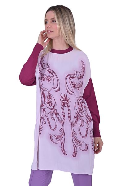 Invee 6921 INVEE Knitwear - سترة كرزية، مادة PaperMix