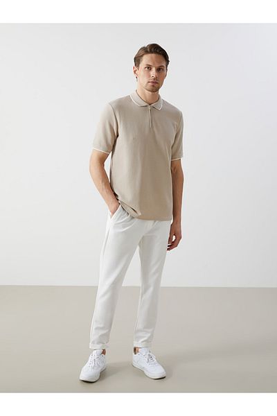 LC Waikiki Ανδρικό μπλουζάκι Polo Neck από υφασμάτινο ύφασμα Full Mold