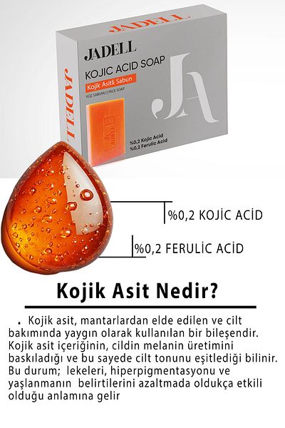 JADELL Kojic & Ferulic Acid Extract Anti-Blemish and Darkening Soap