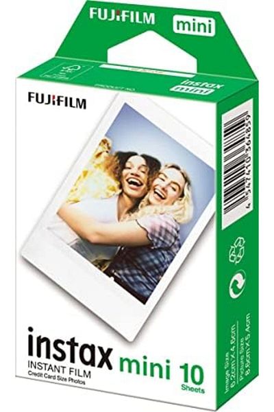 Fujifilm فيلم Instax Mini الفوري، إطار أبيض، عبوة من 10 لقطات، مناسب لجميع كاميرات Instax Mini والطباعة