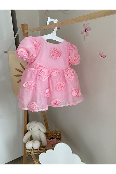Lovelybird Embossed Rose Dress