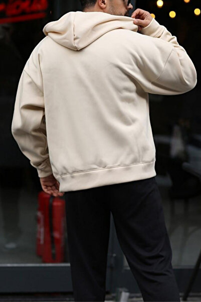 ruNadeS Ανδρική ζακέτα με φερμουάρ και κουκούλα, ζεστή βασική ζακέτα